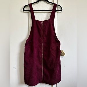 Burgundy dress